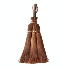 Pennello in fibra di palma, pennello per cerimonia del tè, utensili per la pulizia della casa, stile: 29 cm, medio