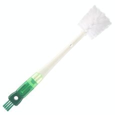 Spazzola per tazze multifunzionale 5 in 1 Spazzola per la pulizia delle scanalature del coperchio della tazza della bottiglia di lavaggio delle carote lunghe (verde)