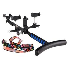 Supporto per selfie retrattile portatile estensibile per passeggiate all'aperto (nero)