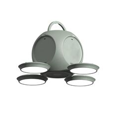 HX123 Torcia elettrica pieghevole portatile Luce da campeggio Luce portatile per esterni senza fili per l'atmosfera (verde)