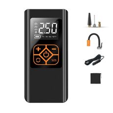Pompa d'aria intelligente portatile per pneumatici per auto, stile: cablata + borsa portaoggetti