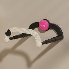 Mensola telescopica con ventosa per lavabo (nero)