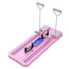 5 in 1 Fitness Board Push-up Pieghevole Addominale Board Ab Roller Pilates Board (Rosa)