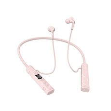 M226 Auricolare Bluetooth con display digitale sportivo cablato Pentatone da appendere al collo (rosa)