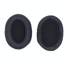 1 paio di cuscinetti auricolari in spugna di ricambio per cuffie Razer Opus X (pelle nera)