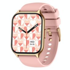 Orologio sportivo quadrato intelligente per monitoraggio della salute dell'ossigeno nel sangue/sonno/frequenza cardiaca (rosa)