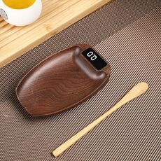 Bilancia elettronica in legno per tè e caffè da 100 g/0,1 g Bilancia da cucina (colore legno)
