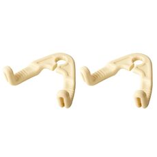1 paio di ganci nascosti per poggiatesta auto, gancio per seggiolino auto (beige)