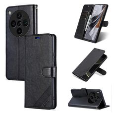 Per OPPO Find X8 Pro AZNS Custodia in pelle con texture in pelle di pecora (nera)