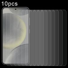 Per Samsung Galaxy S25+ 5G 10 pezzi 0,18 mm 9H 2,5D Pellicola in vetro temperato, supporto sblocco impronta digitale