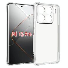 Per Xiaomi 15 Pro Custodia per telefono in TPU antiurto antiscivolo e spessa (trasparente)