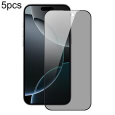 Per iPhone 16 Pro 5 pezzi DUX DUCIS 0,33 mm 9H pellicola in vetro temperato anti-spia HD in alluminio ad alta resistenza