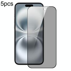 Per iPhone 16 5 pezzi DUX DUCIS 0,33 mm 9H pellicola in vetro temperato anti-spia HD in alluminio ad alta resistenza