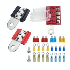 Blocco fusibile terminale batteria impermeabile ignifugo per camper e yacht a 4 vie (uno)