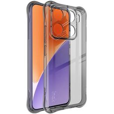 Per Xiaomi 15 Pro imak Custodia antiurto in TPU per telefono Airbag (nero trasparente)