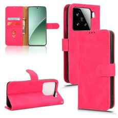 Per Xiaomi 15 Pro Custodia in pelle magnetica con chiusura magnetica (rosso rosa)