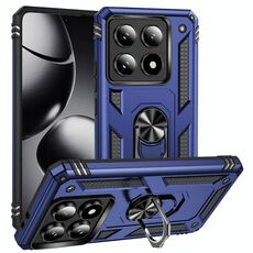 Per Xiaomi 14T Pro Custodia antiurto in TPU + PC con supporto (blu)