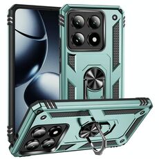 Per Xiaomi 14T Custodia antiurto in TPU + PC con supporto (verde scuro)