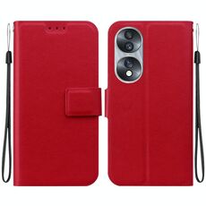 Per Honor 70 Custodia per telefono in pelle con fibbia magnetica ultrasottile (rosso)