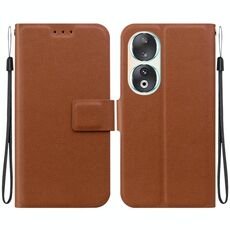 Per Honor 90 Custodia per telefono in pelle con fibbia magnetica ultra sottile (marrone)