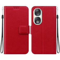 Per Honor 90 Custodia per telefono in pelle con fibbia magnetica ultrasottile (rosso)