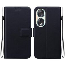 Per Honor 90 Custodia per telefono in pelle con fibbia magnetica ultrasottile (nero)