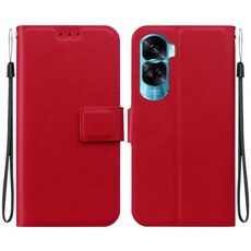 Per Honor 90 Lite Custodia per telefono in pelle con fibbia magnetica ultrasottile (rosso)