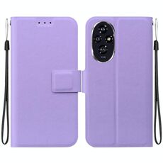Per Honor 200 Custodia per telefono in pelle con fibbia magnetica ultrasottile (viola)