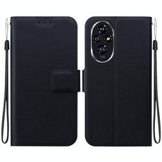 Per Honor 200 Custodia per telefono in pelle con fibbia magnetica ultrasottile (nero)