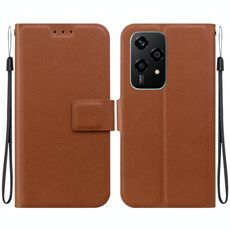 Per Honor 200 Lite Custodia per telefono in pelle con fibbia magnetica ultrasottile globale (marrone)
