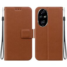 Per Honor 200 Pro Custodia per telefono in pelle con fibbia magnetica ultra sottile (marrone)