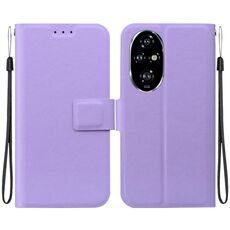 Per Honor 200 Pro Custodia per telefono in pelle con fibbia magnetica ultra sottile (viola)