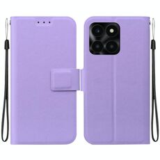 Per Honor X6a Custodia per telefono in pelle con fibbia magnetica ultra sottile (viola)