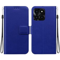 Per Honor X6a Custodia per telefono in pelle con fibbia magnetica ultra sottile (blu)