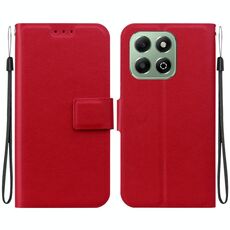 Per Honor X6b Custodia per telefono in pelle con fibbia magnetica ultra sottile (rosso)