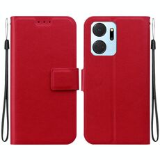 Per Honor X7a Custodia per telefono in pelle con fibbia magnetica ultra sottile (rosso)