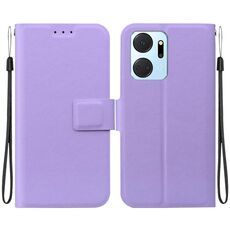 Per Honor X7a Custodia per telefono in pelle con fibbia magnetica ultra sottile (viola)