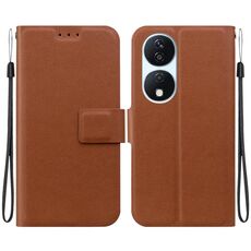 Per Honor X7b / Play 50 Plus Custodia per telefono in pelle con fibbia magnetica ultra sottile (marrone)