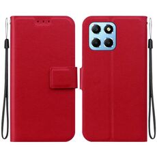 Per Honor X8 5G Custodia per telefono in pelle con fibbia magnetica ultrasottile (rosso)
