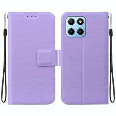 Per Honor X8 5G Custodia per telefono in pelle con fibbia magnetica ultra sottile (viola)