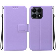 Per Honor X8a Custodia per telefono in pelle con fibbia magnetica ultra sottile (viola)
