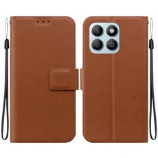 Per Honor X8b Custodia per telefono in pelle con fibbia magnetica ultra sottile (marrone)