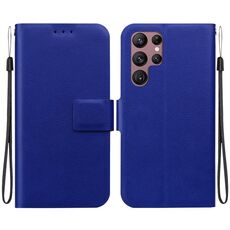 Per Samsung Galaxy S22+ 5G Custodia per telefono in pelle con fibbia magnetica ultrasottile (blu)