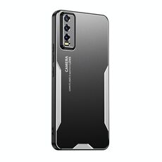 Per vivo Y70s Blade Series TPU Hybrid Metal Phone Case (Argento)