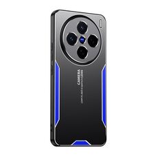 Per vivo X200 Blade Series TPU Hybrid Metal Phone Case (Blu)