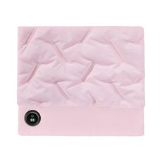 Scaldamani elettrico multifunzionale in cotone e piumino senza acqua, colore: rosa + cavo da 1,5 m
