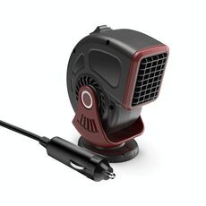 Riscaldatore portatile per auto, piccolo ventilatore, sbrinatore, colore: 12 V rosso
