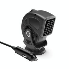 Riscaldatore portatile per auto, piccolo ventilatore, sbrinatore, colore: 24 V nero
