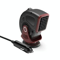 Riscaldatore portatile per auto, piccolo ventilatore, sbrinatore, colore: 24 V rosso
