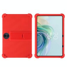 Per TCL TAB 11 Gen 2 Custodia protettiva antiurto in silicone per tablet con supporto (rosso)